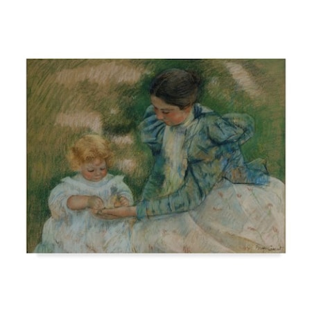 Mary Stevenson Cassatt 'Mother Playing With Child' Canvas Art,24x32
